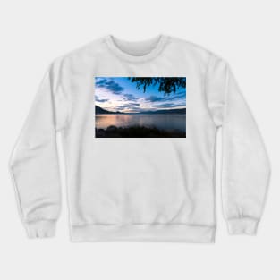 Colorful Summer Sunset View of Okanagan Lake Crewneck Sweatshirt